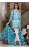 3 Meters Printed Lawn Shirt  2.5 Meters Lawn Dupatta  2.5 Meters Trouser