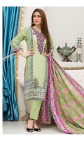 3 Meters Printed Lawn Shirt  2.5 Meters Lawn Dupatta  2.5 Meters Trouser