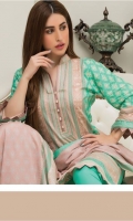 3 Meters Printed Lawn Shirt  2.5 Meters Lawn Dupatta  2.5 Meters Trouser