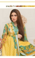 3 Meters Printed Lawn Shirt  2.5 Meters Lawn Dupatta  2.5 Meters Trouser