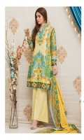 3 Meters Printed Lawn Shirt  2.5 Meters Lawn Dupatta  2.5 Meters Trouser