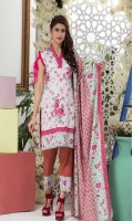 3 Meters Printed Lawn Shirt  2.5 Meters Lawn Dupatta  2.5 Meters Trouser