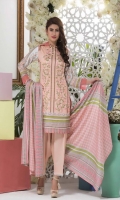 3 Meters Printed Lawn Shirt  2.5 Meters Lawn Dupatta  2.5 Meters Trouser