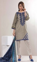 3 Meters Printed Lawn Shirt  2.5 Meters Lawn Dupatta  2.5 Meters Trouser