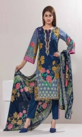 3 Meters Printed Lawn Shirt  2.5 Meters Lawn Dupatta  2.5 Meters Trouser