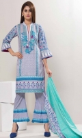 3 Meters Printed Lawn Shirt  2.5 Meters Lawn Dupatta  2.5 Meters Trouser