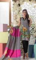 3 Meters Printed Lawn Shirt  2.5 Meters Lawn Dupatta  2.5 Meters Trouser