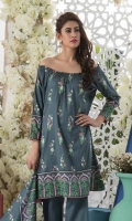 3 Meters Printed Lawn Shirt  2.5 Meters Lawn Dupatta  2.5 Meters Trouser