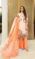 Shirt: Digitally Printed Embroidered Viscose Dupatta: Special Luxury Organza Digitally Printed Trouser: Dyed 