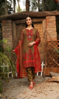 Three pcs khaddar suit