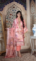 Shirt: Digitally Printed Embroidered Viscose  Dupatta: Digitally Printed Embroidered  Chiffon  Trouser:  Dyed Premium 