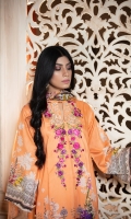 Shirt: Digitally Printed Embroidered Viscose  Dupatta: Digitally Printed Embroidered  Chiffon  Trouser:  Dyed Premium 