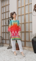 Digital Printed Lawn Shirt with Dyed Trouser
