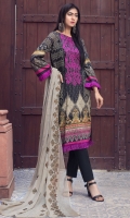 Shirt: Luxury Digitally Printed Finest Lawn with Embroidered front.  Dupatta: Digital Printed Pure Executive Embroidered Chiffon  Trouser: High Quality Premium Dyed