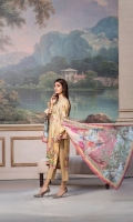 Shirt: Digitally Printed Embroidered Viscose Dupatta: Digitally Printed Organza Trouser: Dyed Premium Viscose