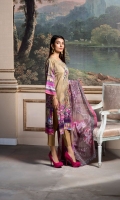 Shirt: Digitally Printed Embroidered Viscose Dupatta: Digitally Printed Organza Trouser: Dyed Premium Viscose