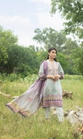 Shirt: Digitally Printed Embroidered Viscose  Dupatta:  Digitally  Printed Fancy Masoori Organza   Trouser: Dyed Premium 