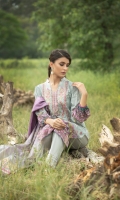 Shirt: Digitally Printed Embroidered Viscose  Dupatta:  Digitally  Printed Fancy Masoori Organza   Trouser: Dyed Premium 