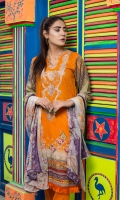 Shirt: Digitally Printed  Finest Embroidered Lawn  Dupatta: Digitally Printed krinkle Chiffon   Trouser: High Quality Dyed Premium 