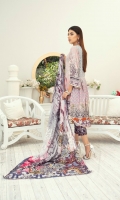 High Quality Digital Printed Shirt with Premium Embroidered Shawl Dupatta and High Quality Dyed Trouser