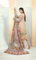 High Quality Digital Printed Shirt with Premium Embroidered Shawl Dupatta and High Quality Dyed Trouser