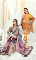 High Quality Digital Printed Shirt with Premium Embroidered Shawl Dupatta and High Quality Dyed Trouser