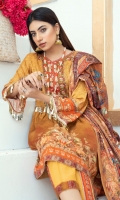 High Quality Digital Printed Shirt with Premium Embroidered Shawl Dupatta and High Quality Dyed Trouser