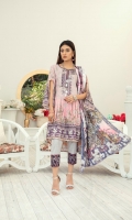 High Quality Digital Printed Shirt with Premium Embroidered Shawl Dupatta and High Quality Dyed Trouser