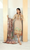 High Quality Digital Printed Shirt with Premium Embroidered Shawl Dupatta and High Quality Dyed Trouser