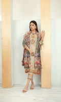 High Quality Digital Printed Shirt with Premium Embroidered Shawl Dupatta and High Quality Dyed Trouser