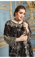 3PC Embroidered Chiffon Suit