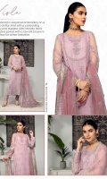 embroidered chiffon unstitched 3pc suit