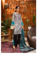 Digital Printed and Embroidered Chikankari Lawn Shirt Digital Printed Lawn Dupatta Dyed Cambric Trouser