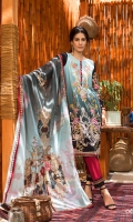 Digital Printed and Embroidered Chikankari Lawn Shirt Digital Printed Lawn Dupatta Dyed Cambric Trouser