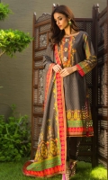 Embroidered Khaddar Unstitched 3 Piece Suit