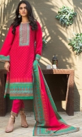 Embroidered Khaddar Unstitched 3 Piece Suit