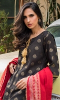 Shirt: - Jacquard Cambric Dupatta / Shawl: - Jacquard Trouser: - Dyed Cambric
