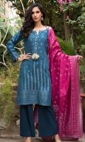 Shirt: - Jacquard Cambric Dupatta / Shawl: - Jacquard Trouser: - Dyed Cambric