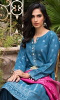 Shirt: - Jacquard Cambric Dupatta / Shawl: - Jacquard Trouser: - Dyed Cambric
