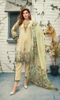 Digital Twist Embroidered Lawn With Digital Lawn Dupatta