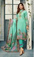 Digital Twist Embroidered Lawn With Digital Lawn Dupatta