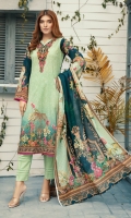 Digital Twist Embroidered Lawn With Digital Lawn Dupatta