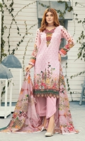 Digital Twist Embroidered Lawn With Digital Lawn Dupatta