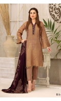 Lawn Broshia Shirt Lawn Broshia Trouser  Cotton Dupatta