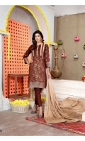 Lawn Broshia Shirt Lawn Broshia Trouser  Cotton Dupatta