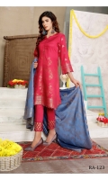 Lawn Broshia Shirt Lawn Broshia Trouser  Cotton Dupatta