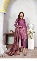 Lawn Broshia Shirt Lawn Broshia Trouser  Cotton Dupatta