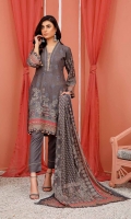 3 Piece embroidered Chikankari Karandi  Cotail with Wool Shawl