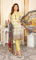 Lawn Embroidery Chiffon Embroidered Dupatta Plain Trouser