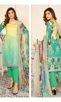 Lawn Embroidery Chiffon Embroidered Dupatta Plain Trouser